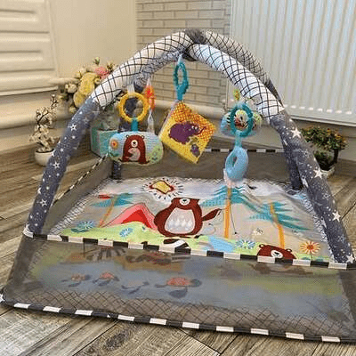Tapis d'Éveil - BabyGymPlayMat™ - Gris - Jolibebemama