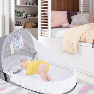 Berceau de Voyage - BabyNest™ - Gris - Jolibebemama