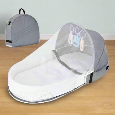 Berceau de Voyage - BabyNest™ - Gris - Jolibebemama