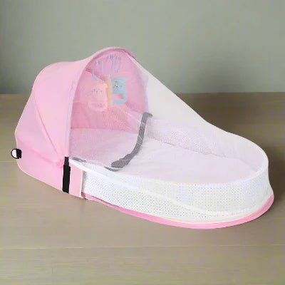 Berceau de Voyage - BabyNest™ - Rose - Jolibebemama