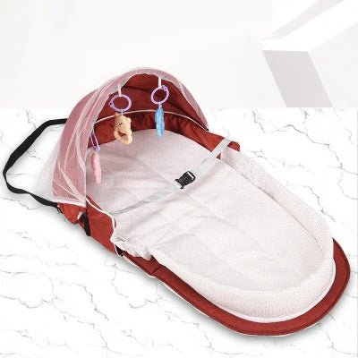 Berceau de Voyage - BabyNest™ - Rouge - Jolibebemama
