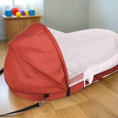 Berceau de Voyage - BabyNest™ - Rouge - Jolibebemama