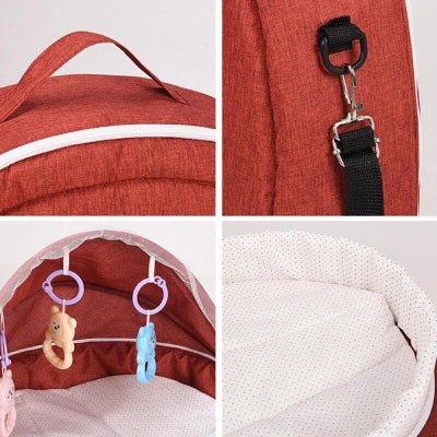 Berceau de Voyage - BabyNest™ - Rouge - Jolibebemama