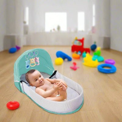 Berceau de Voyage - BabyNest™ - Vert - Jolibebemama