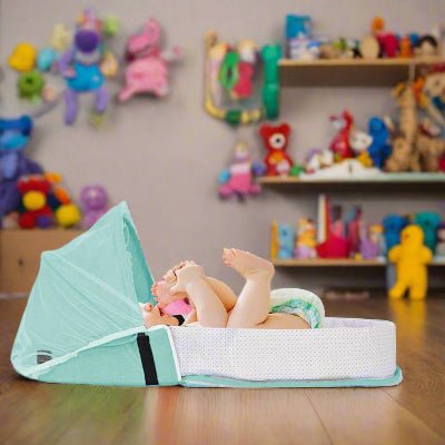 Berceau de Voyage - BabyNest™ - Vert - Jolibebemama