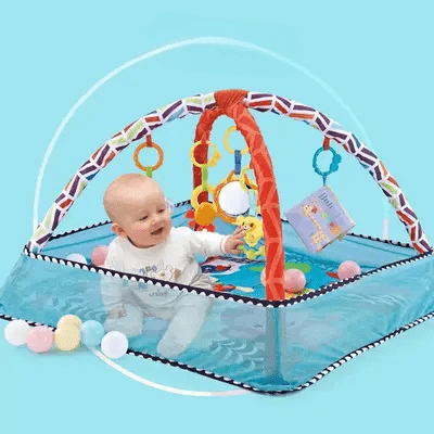 Tapis d'Éveil - BabyGymPlayMat™ - Bleu - Jolibebemama