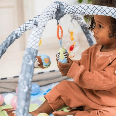 Tapis d'Éveil - BabyGymPlayMat™ - Gris - Jolibebemama