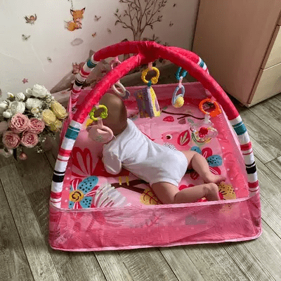 Tapis d'Éveil - BabyGymPlayMat™ - Rose - Jolibebemama